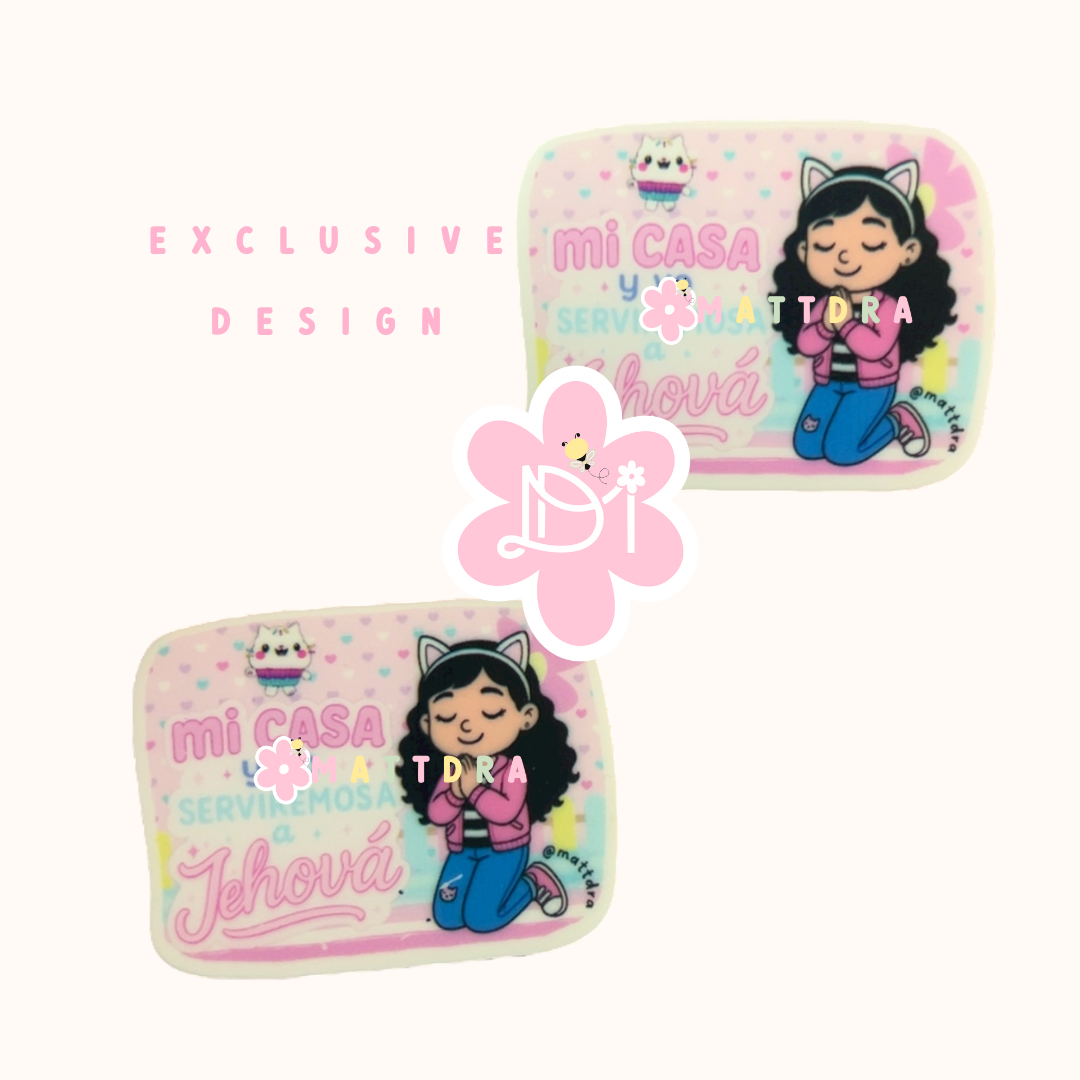 Mi casa y yo servieremos a Jehová - Planar resins 2pcs - Exclusive Design