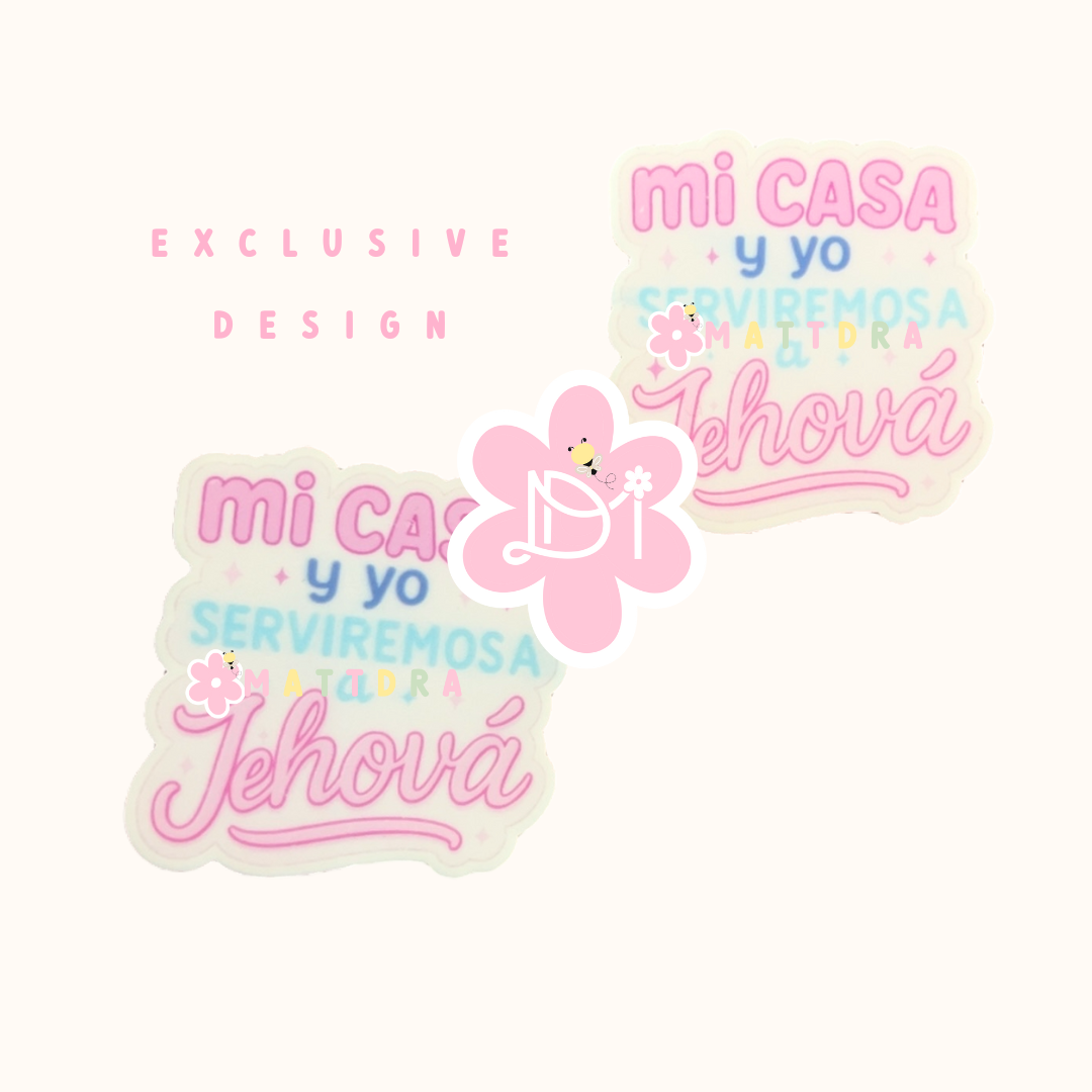 Mi casa y yo serviremos a Jehová - Planar Resins 2pcs  - Exclusive Design