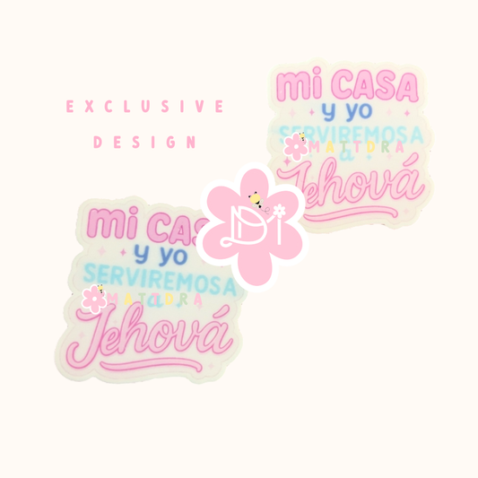 Mi casa y yo serviremos a Jehová - Planar Resins 2pcs  - Exclusive Design