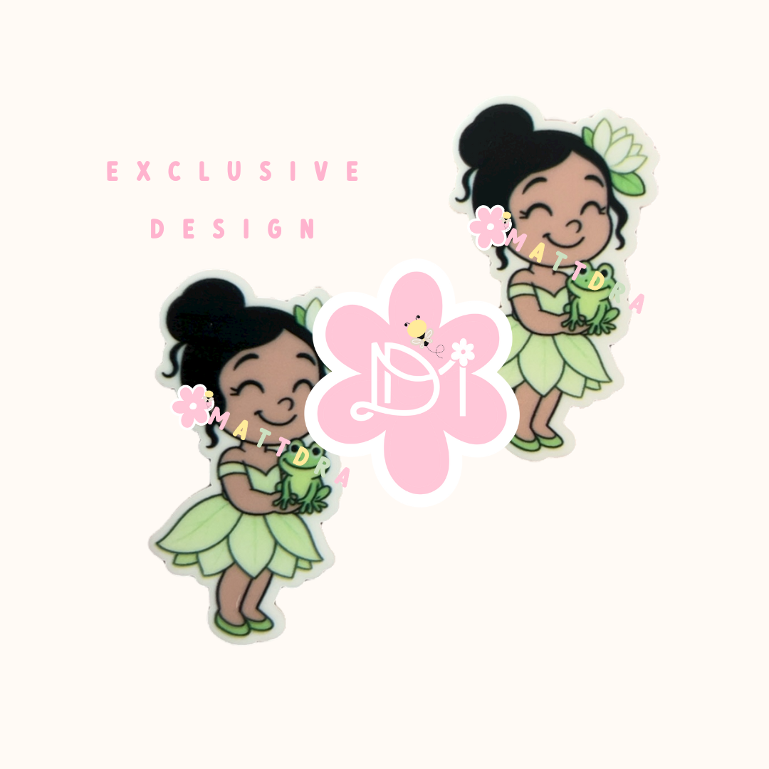 Niña con sapo - Planar Resins 2pcs - Exclusive Design