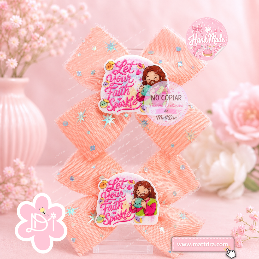 Christian Dumpling Hair Bow Set – Inspirational Boutique Girls Hair Bows | Handmade Faith Accessories