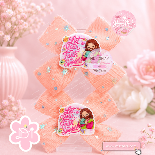 Christian Dumpling Hair Bow Set – Inspirational Boutique Girls Hair Bows | Handmade Faith Accessories