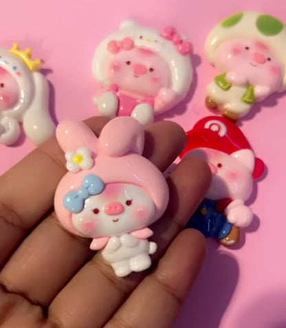 3D resins Kawaii Animals (no hole)