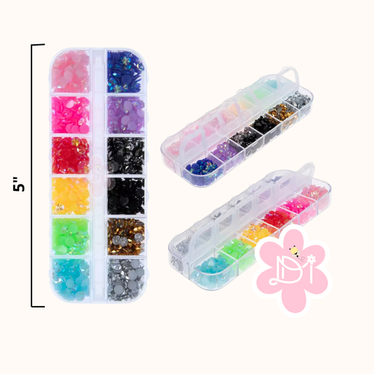 Multicolor Flatback Rhinestones
