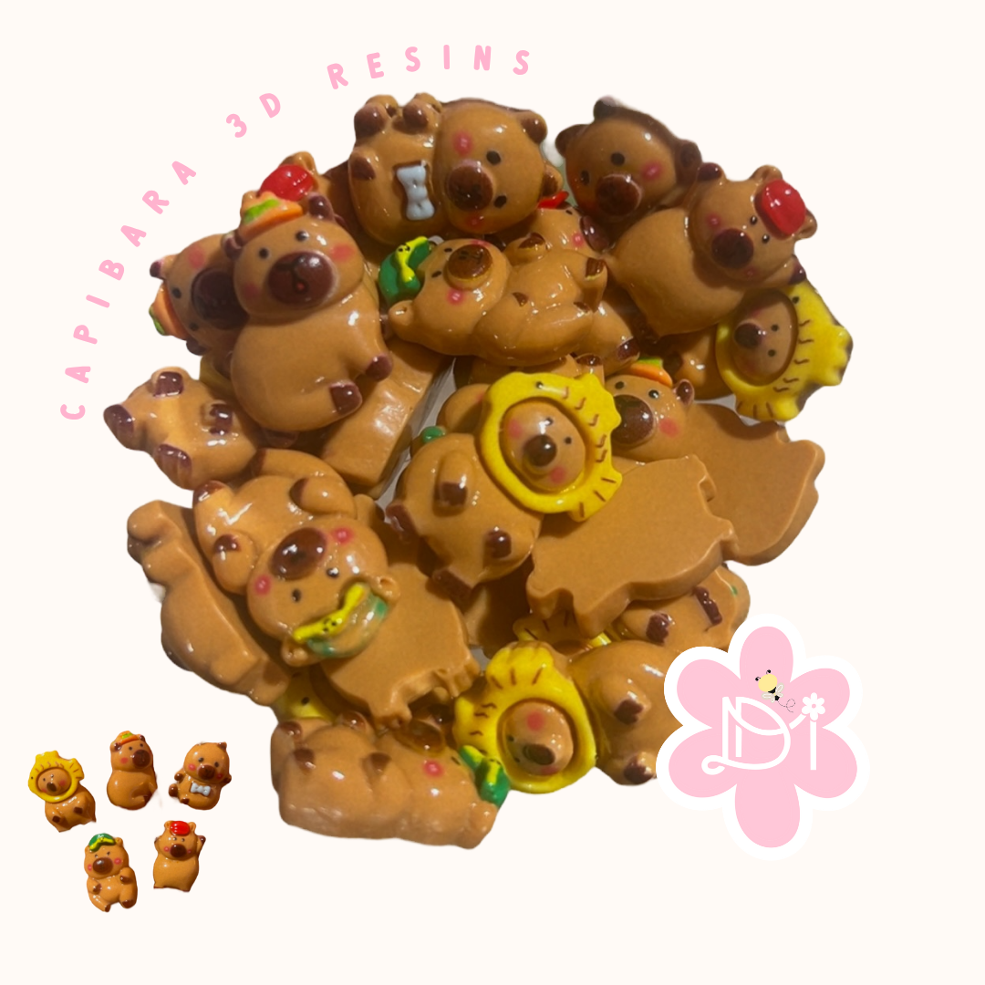 Smallest Capibara 3d Resins 2pcs (assorted)