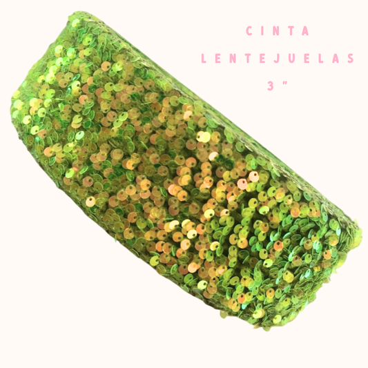 Cinta Lentejuela Gruesa 3"